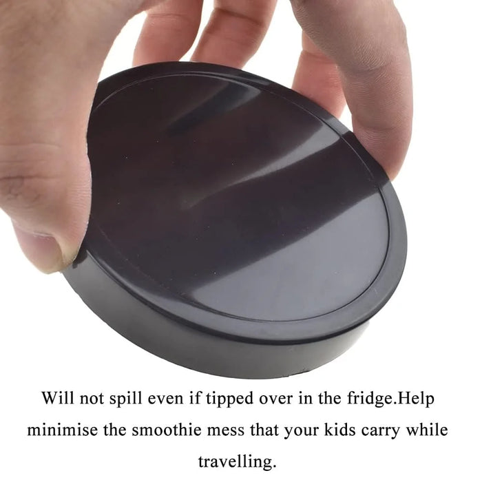 6 Pieces Black Plastic Cup Stay Fresh Lid Compatible With Magic Bullet 250W Mb1001