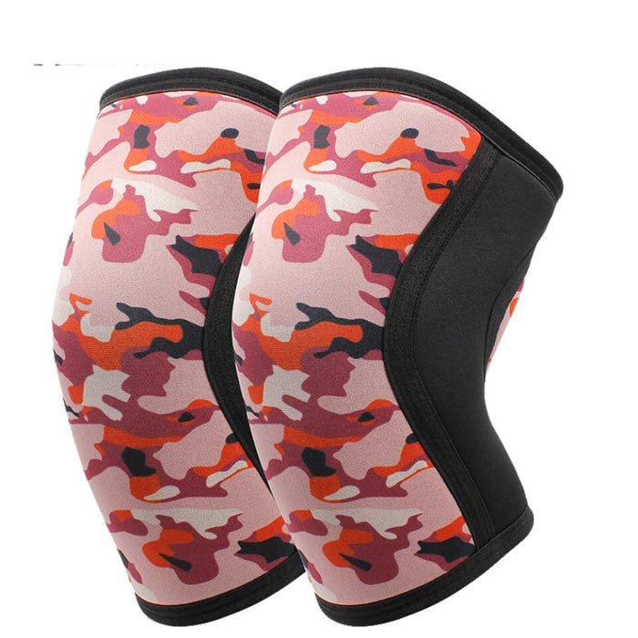 Pair of 7Mm Knee Sleeves For Squats Weightlifting & Powerlifting Compression Support For Lifting