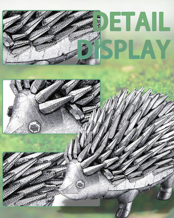 3D Metal Hedgehog Puzzle Kit Creative Brain Teaser