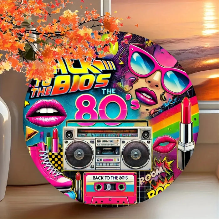 80S Retro Graffiti Aluminum Wall Decor Hip-Hop Rock Disco Ideal For Home Perfect Gift For Family & Friends