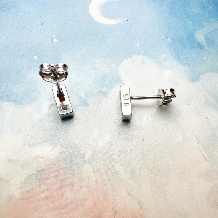 925 Sterling Silver Rainbow Stud Earrings