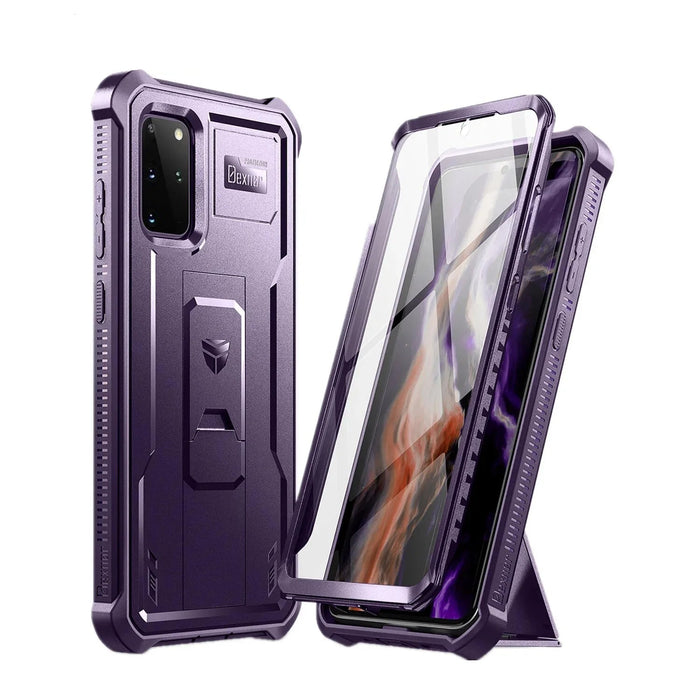 For Samsung Galaxy S20+ 5G 6.2 Inch With Built In Screen Protector Heavy Duty Protection Shockproof Kickstand Case