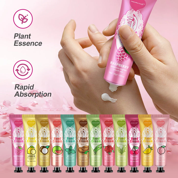 12 Piece Hand Care Set With Lip Balm Net Bag And Thank You Card