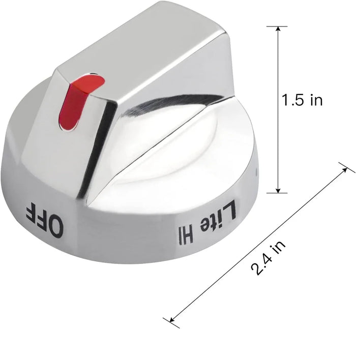 3 Pieces Dg64-00473A Burner Dial Knob Range Oven Replacement For Samsung Top Burner Range Oven Gas Stove Knob