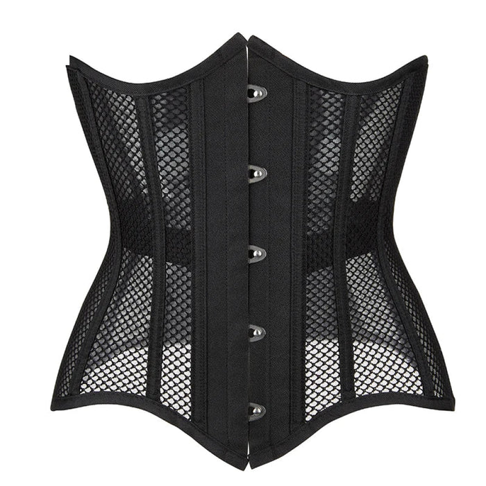 16 Steel Boned Mesh Underbust Corset For Women Hourglass Body Shaper