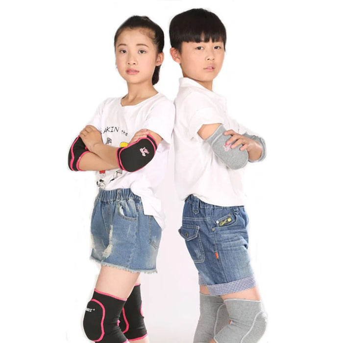 Pair of Kids Breathable Elbow Pads For Sports & Outdoor Activities