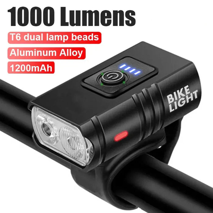 Usb Rechargeable Bike Light 1000Lm