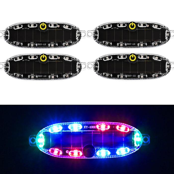 Solar Anti-Rear Collision Car Safety Light Flash Tail Light