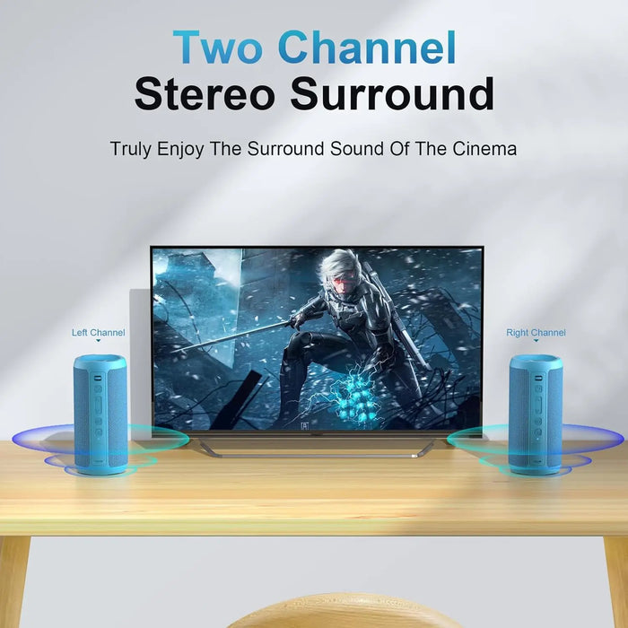 Waterproof Bluetooth Speaker For Camping Colourful Lights