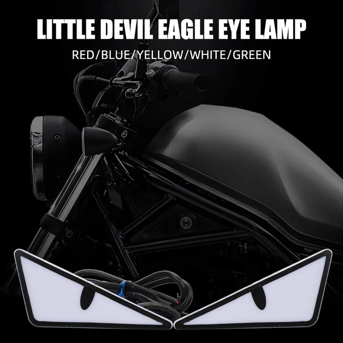 Universal Motorcycle Devil'S Eye Led Signal Light Dynamic Tail Lamp
