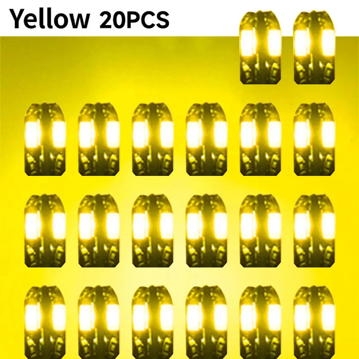 8Smd Canbus T10 Led Bulbs 20Pcs For Car Interior Map Dome Parking Signal Lights 12V