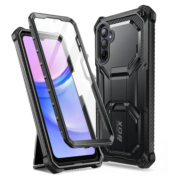 For Samsung A16 Rugged Armorbox Case With Built-In Screen Protector & Kickstand