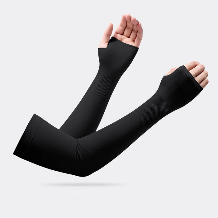 Pair of Sun Protection Arm Covers Cool Anti Uv Sleeves For Outdoor Activities