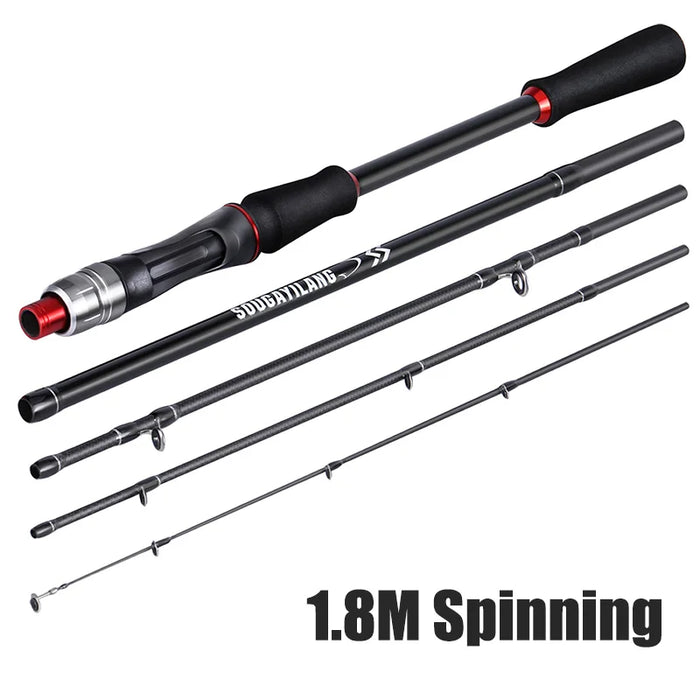 Carbon Fiber Lure Fishing Rod 1.8M / 2.1M 10 30G Bait Weight