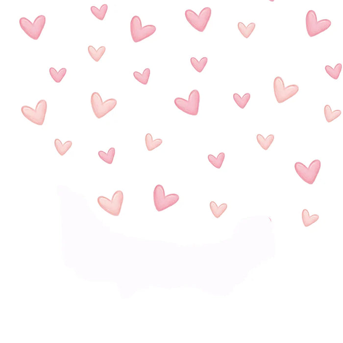 60 Piece Heart Wall Stickers For Home Decor