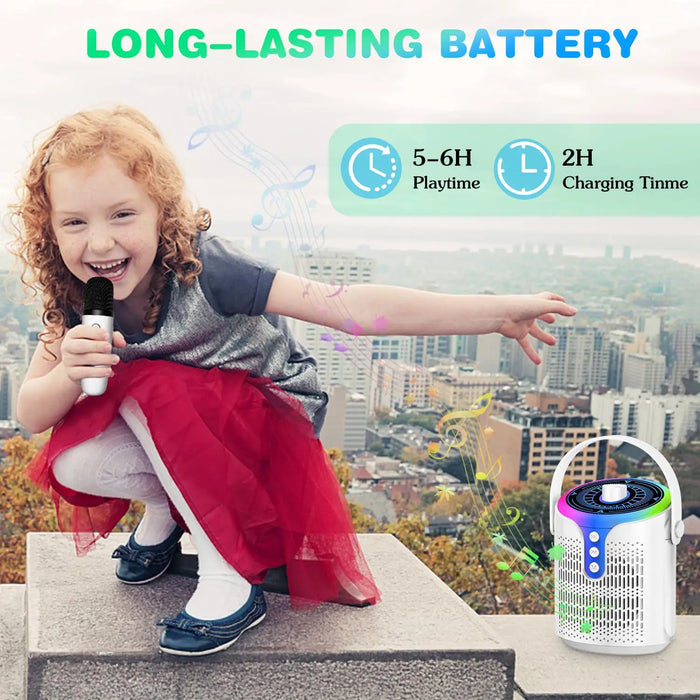 Wireless Karaoke Machine For Adults & Kids Portable Pa System With Mic & Tws Speaker