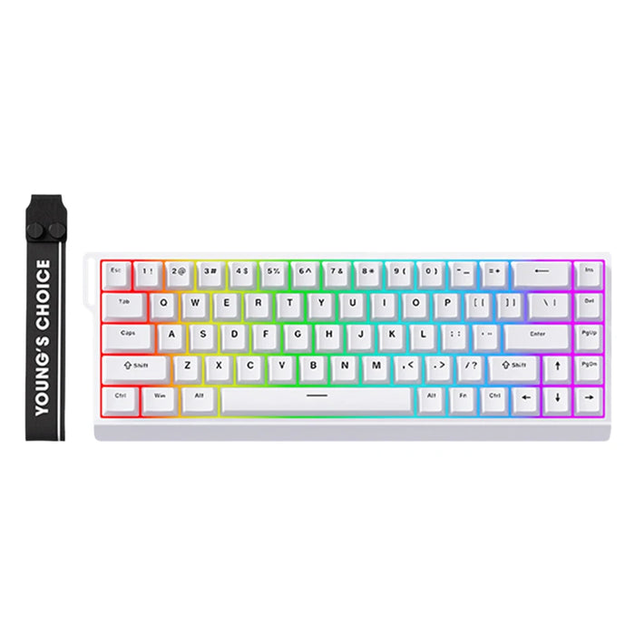 Mechanical Keyboard Magnetic Switch 65% Rate Compact Gaming Keyboard 0.01Mm 128K Rapid Trigg Rapid Trigger Keyboard For Pc Gamer