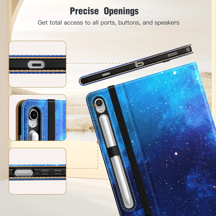 For Samsug Galaxy Tab S10 Fe 10.9 2025 Sm-X520 / Sm-X526 / Sm-X526B Pu Leather Multi-Angle Stand Case With S Pen Holder