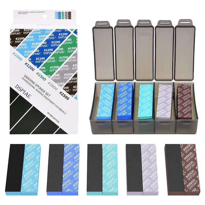 30 Piece Polishing Sanding Sponge Set For Military Gundam Model Combo Arc Grinding