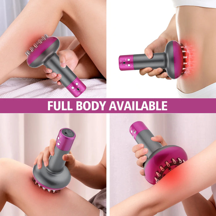 Electric Microcurrent Massage Brush For Lymphatic Drainage And Fat Burning