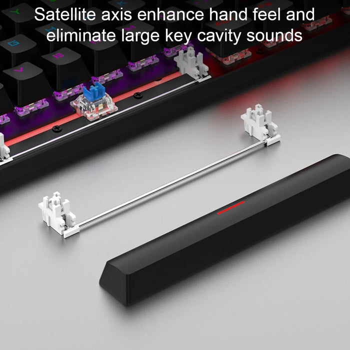 Colourful Wired Mechanical Keyboard 10 Lighting Options Windows Compatible