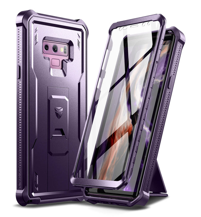 For Samsung Galaxy Note 9 Full Body Bumper Military Grade Armor Shockproof Shell Case Holder With Built In Screen Protector