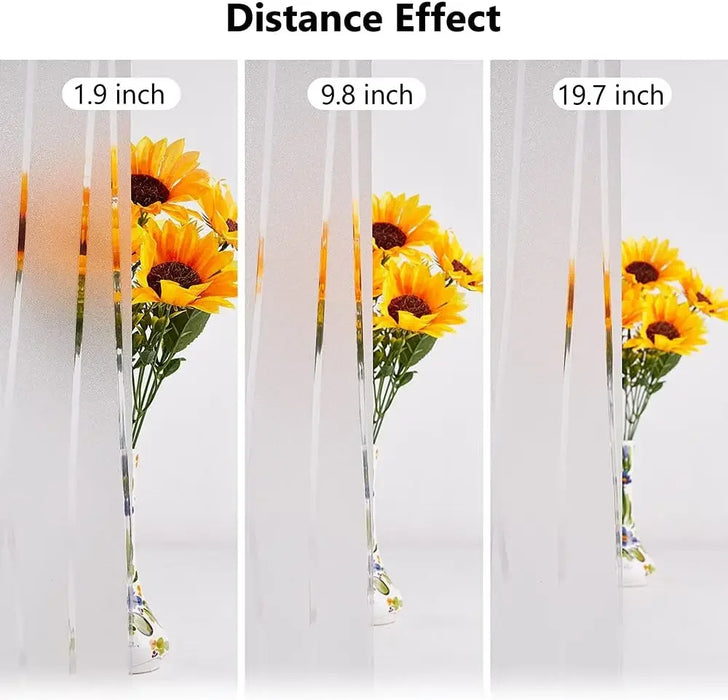 Frosted Window Film For Privacy & Decor - Non-Adhesive Heat & Uv Resistant