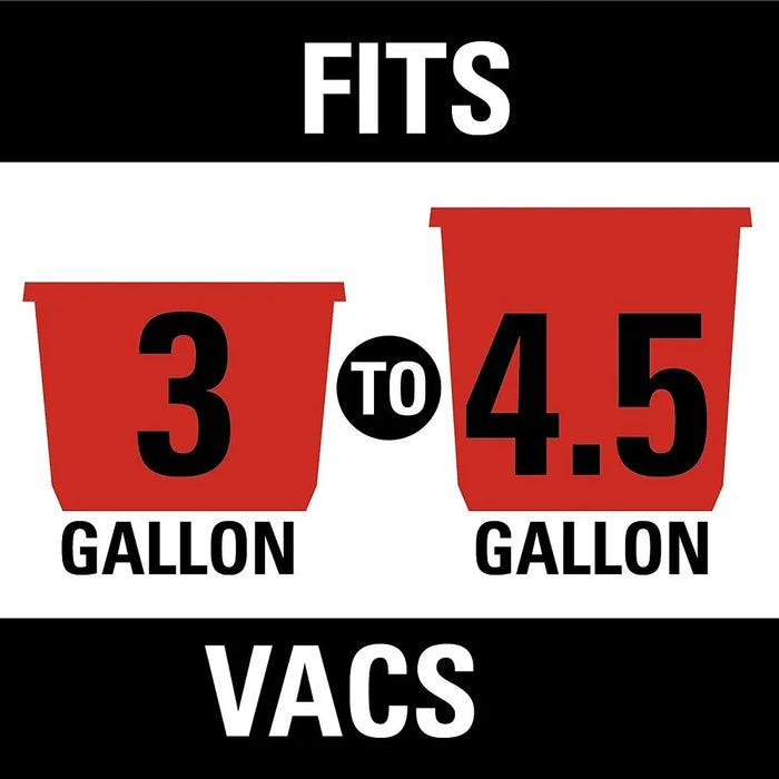 Dust Collection Bags Compatible With Ridgid Vf3501 3-4.5 Gallon Wet / Dry Vacuum Bags Wd40500 Wd40700 Wd40501 Wd45500 Wd45220