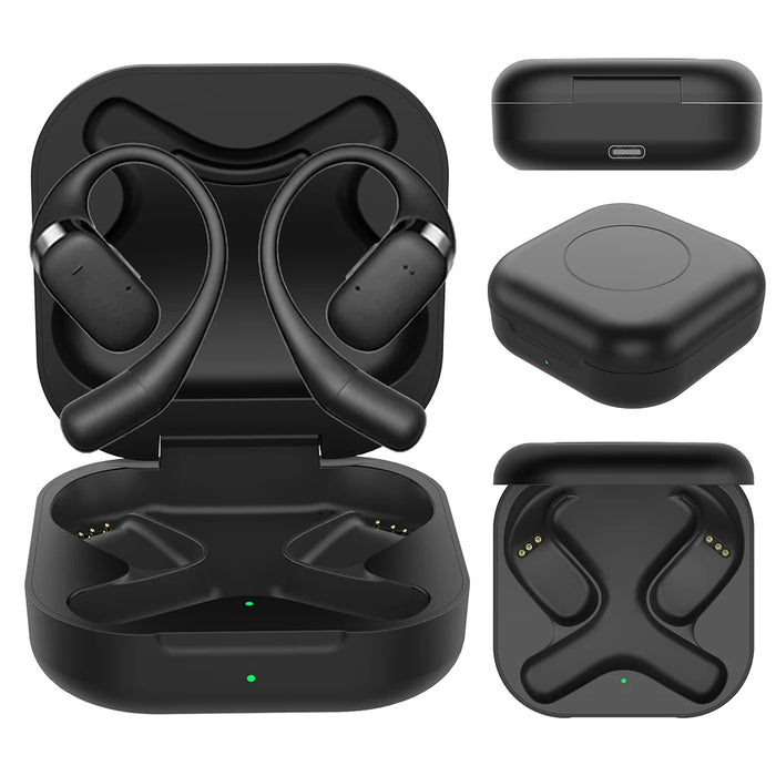 Charging Case For Shokz Openfit T910 Open Ear Headphones Charger Case Cover Earphone Charger Box Built In 600Mah Battery Charger