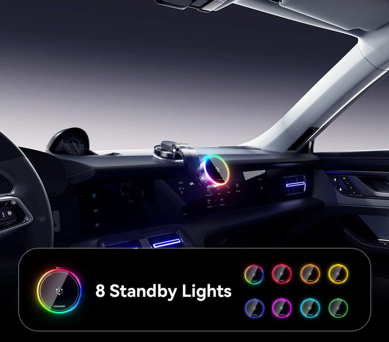 15W Ice Cooling Magnetic Wireless Car Charger For Iphone 16 15 14 13 12 Macsafe Car Phone Holder Fast Charging Station