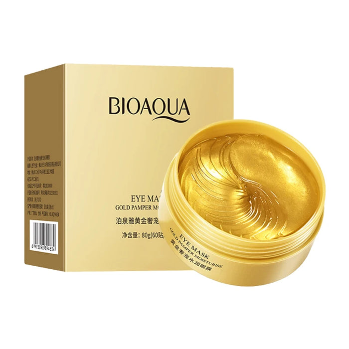 60 Piece Gold Crystal Collagen Eye Mask For Dark Circles & Bags