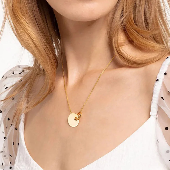 925 Sterling Silver Round Ornament Necklace & Earring Set For Women