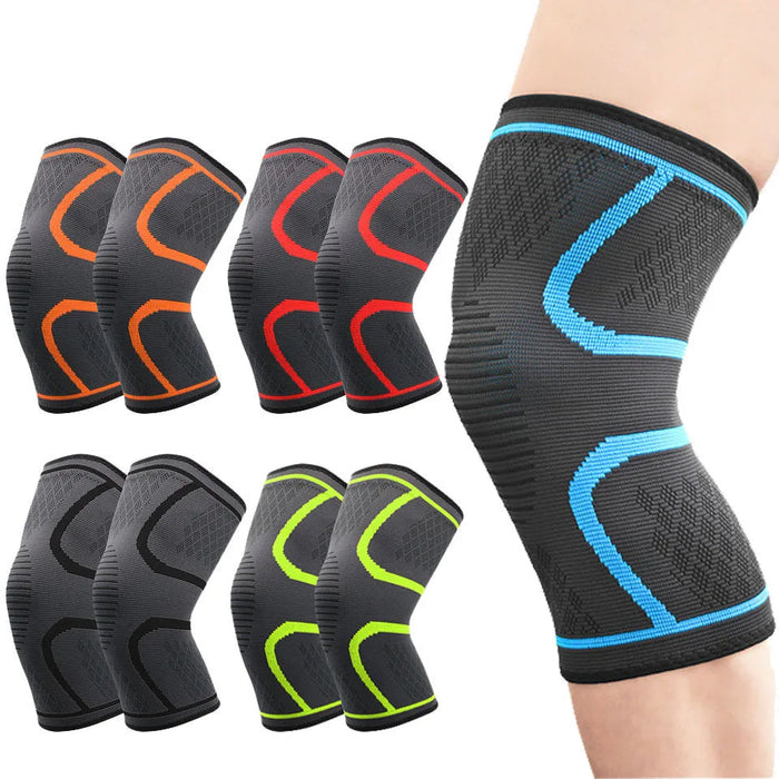 Pair of Knee Braces For Pain Relief Compression Sleeve For Men & Women Meniscus Tear Support Running