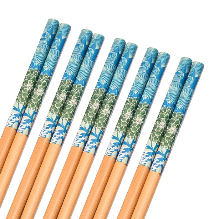 5 Pairs Bamboo Chopsticks Set Reusable Sushi Utensils