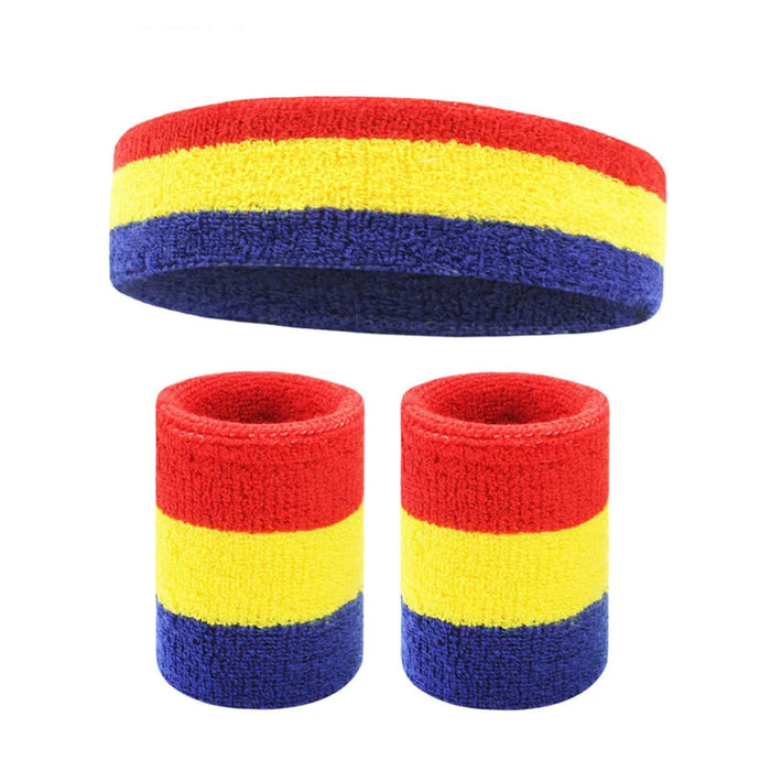 Men Sweat Band Set Ideal For Sports & Workouts