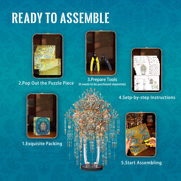 3D Metal Model Kit For Home Decor Kingfisher Phoenix Coronet