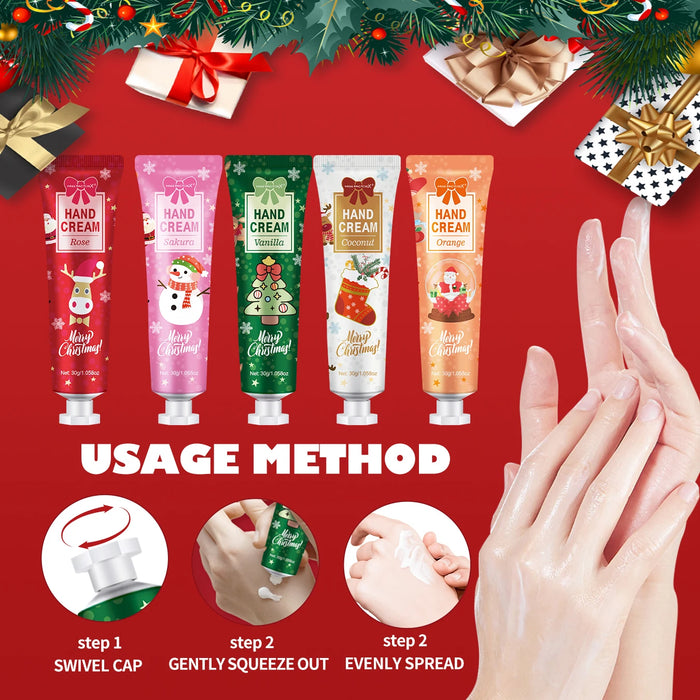 20 Piece Christmas Hand Cream Set For Dry Hands Perfect Gift For Women