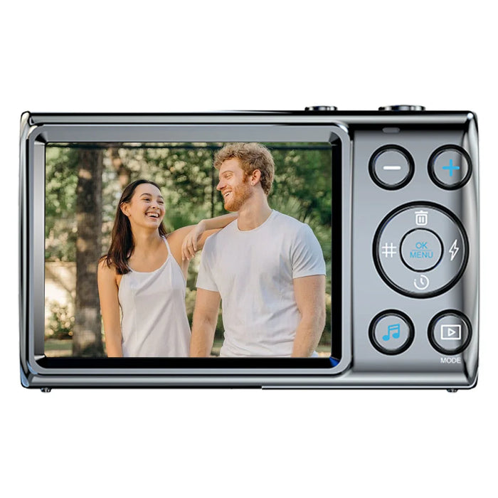 4K Digital Camera 64Mp 18X Digital Zoom Vlogging Video Camera Outdoor Anti-Shake Flash Recorder Autofocus Point Shoot Camera