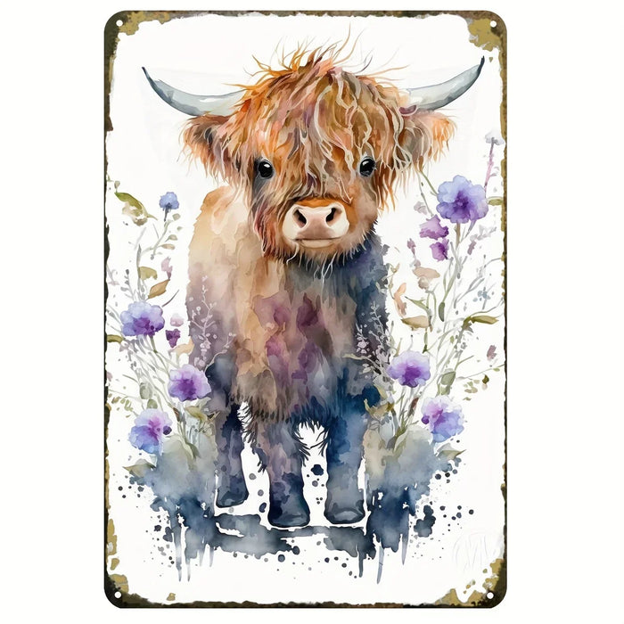 Retro Cow Wall Art For Cafes & Bars