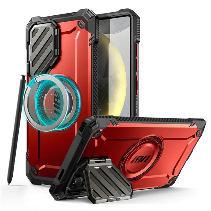 For Samsung Galaxy S25 Ub Mag Xt Heavy Duty Magnetic Case With Ultra Camera Cover Kickstand