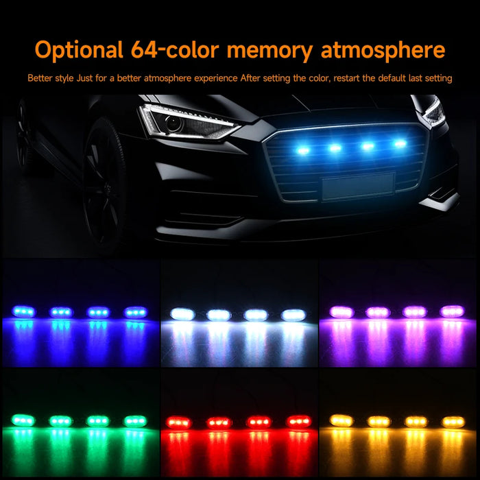 12V Rgb Led Grille Light For Off-Road Vehicles App Control