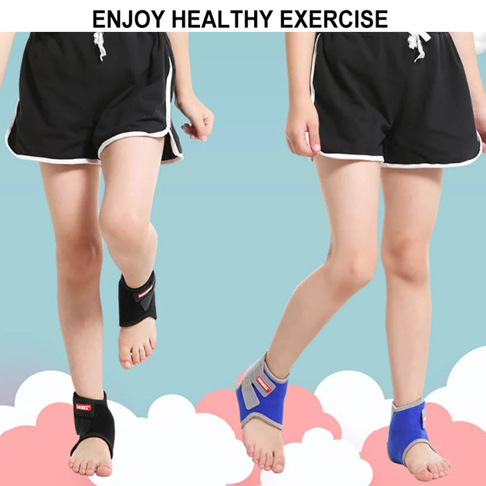 Pair of Kids Ankle Strap For Sports Ankle Brace Support For Football Cycling Dance Gym Boy / Girl