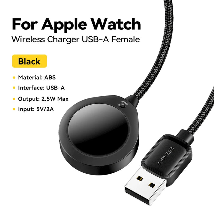 Magnetic Charger For Apple Watch Series 9 8 7 6 5 Ultra 2 Se Fast Charging Cable Accessories For Iwatch 9 8 7 6 5 4 3 2