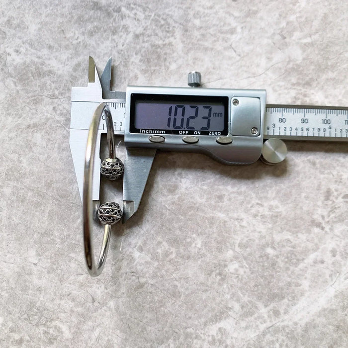 925 Sterling Silver Zig Zag Bracelet Bangle European Style For Women & Men