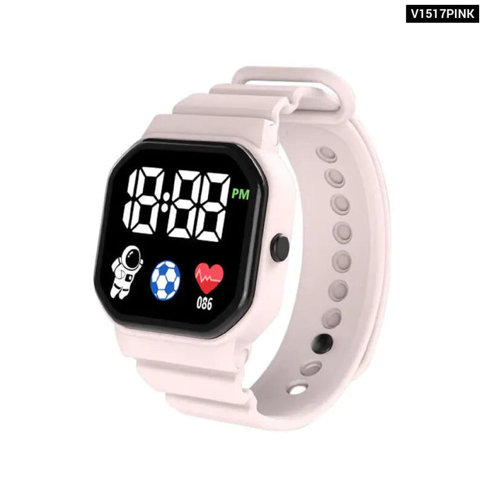 Square LED Digital Watch for Students