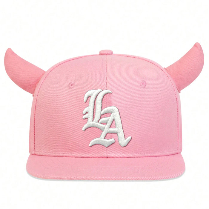 Embroidered Unisex Ox Horn Hip Hop Cap Adjustable Sun Hat