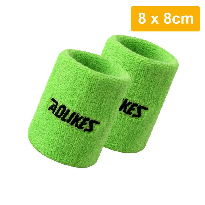 Pair of Moisture Wicking Sports Wristbands For Men & Women Tennis Basketball Running