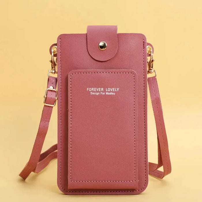 Soft Leather Crossbody Wallet for Women