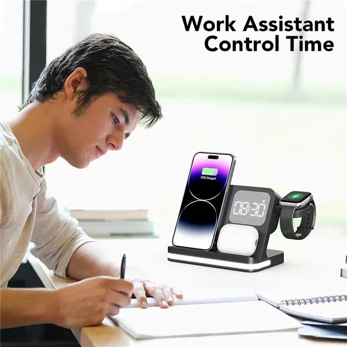 6 in 1 Fast Wireless Charger for Iphone Samsung S23 S22 Ultra Note Fold