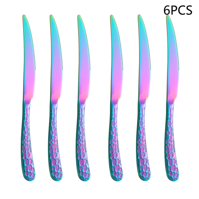 4 / 6 / 16 / 24 Piece Stainless Steel Tableware Set For Home Or Restaurant